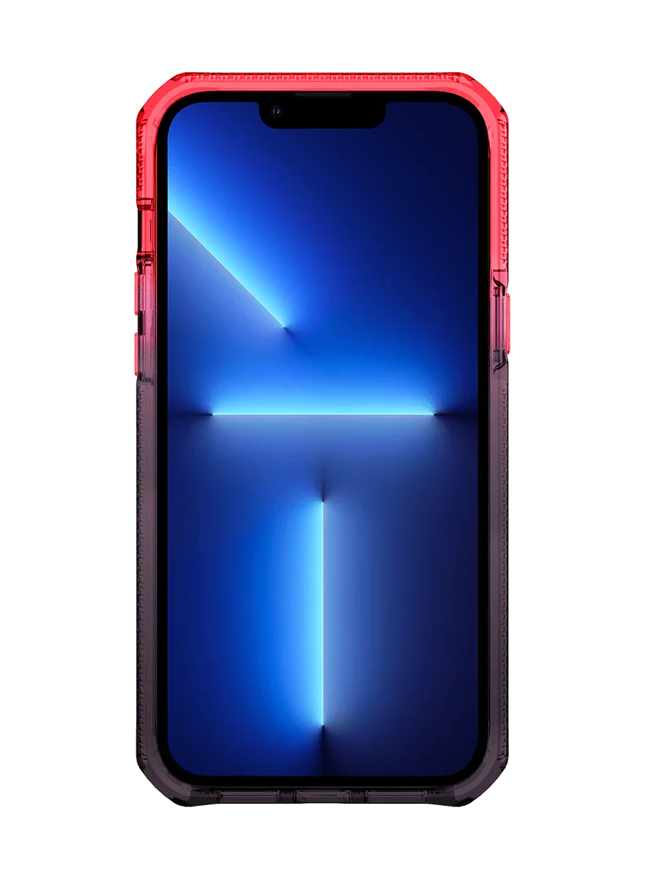Itskins Supreme Prism iPhone 13 Pro Cover - Coral And Black - Tashqila Itskins Supreme Prism iPhone 13 Pro Cover - Coral And Black - Tashqila